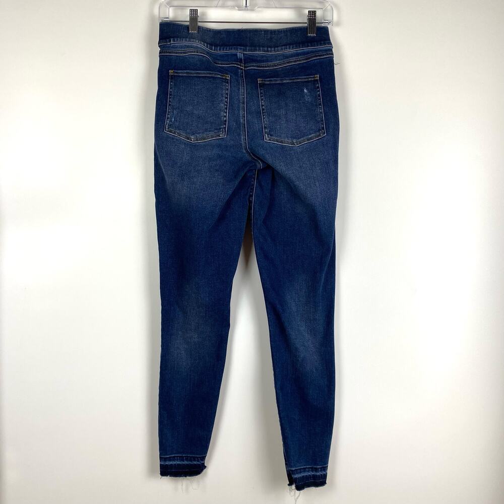 Spanx Distressed Ankle Skinny Jeans Medium Wash Womens Size Medium - Picture 9 of 12